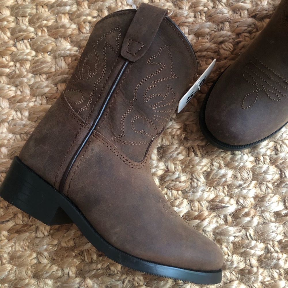 New: Masterson Leather Cowboy Boots. Unisex. Size 5.5